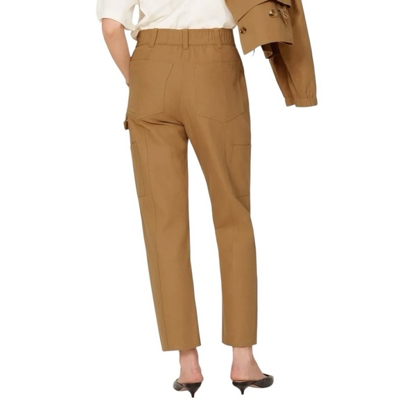 THAKOON Straight Cargo Twill Carpenter Trouser Pants - Picture 4 of 14